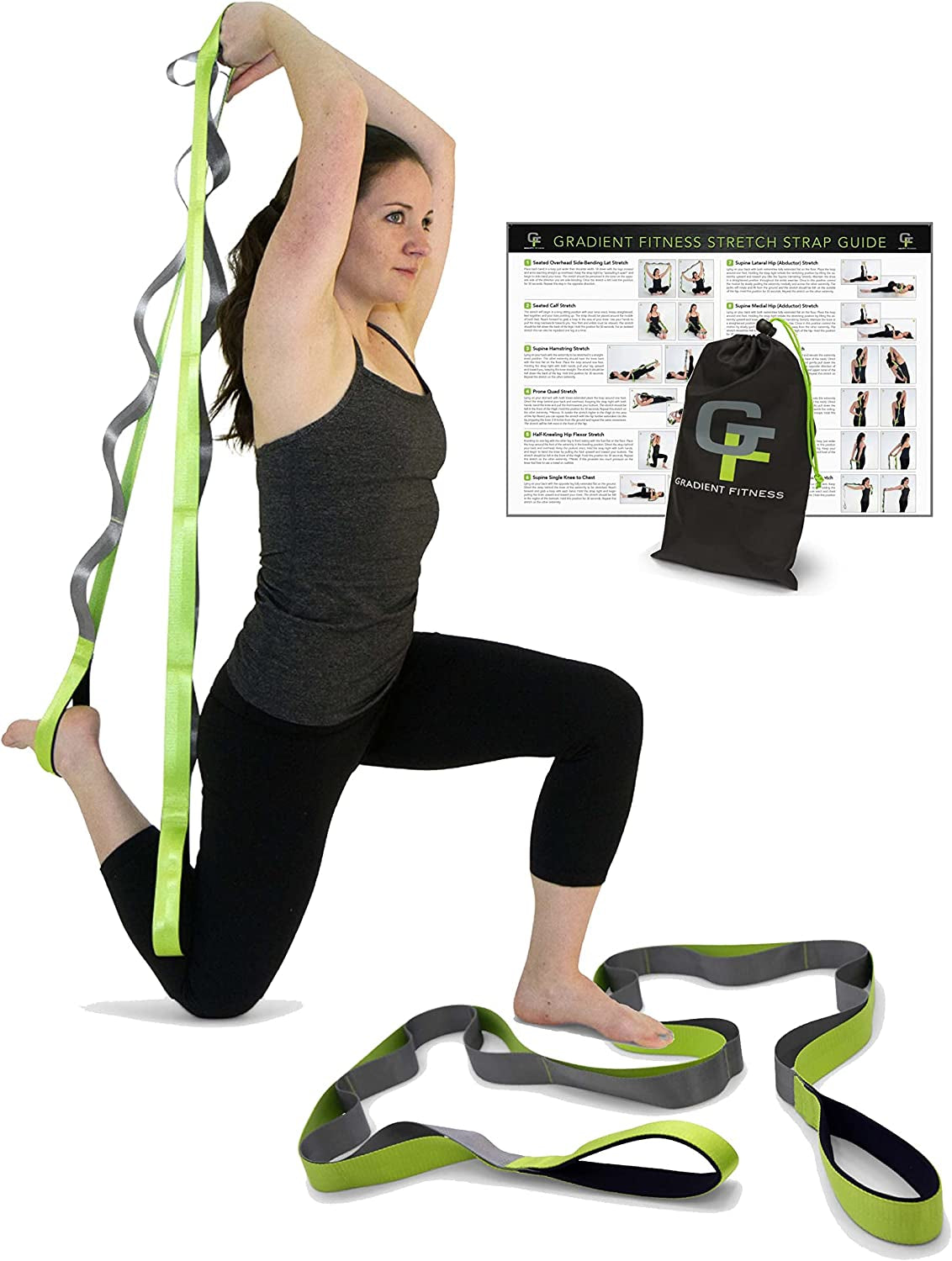 Cinta de Estiramiento Terapéutico PRO – 12 Loops, Mango Acolchado, Ideal para Yoga y Rehabilitación